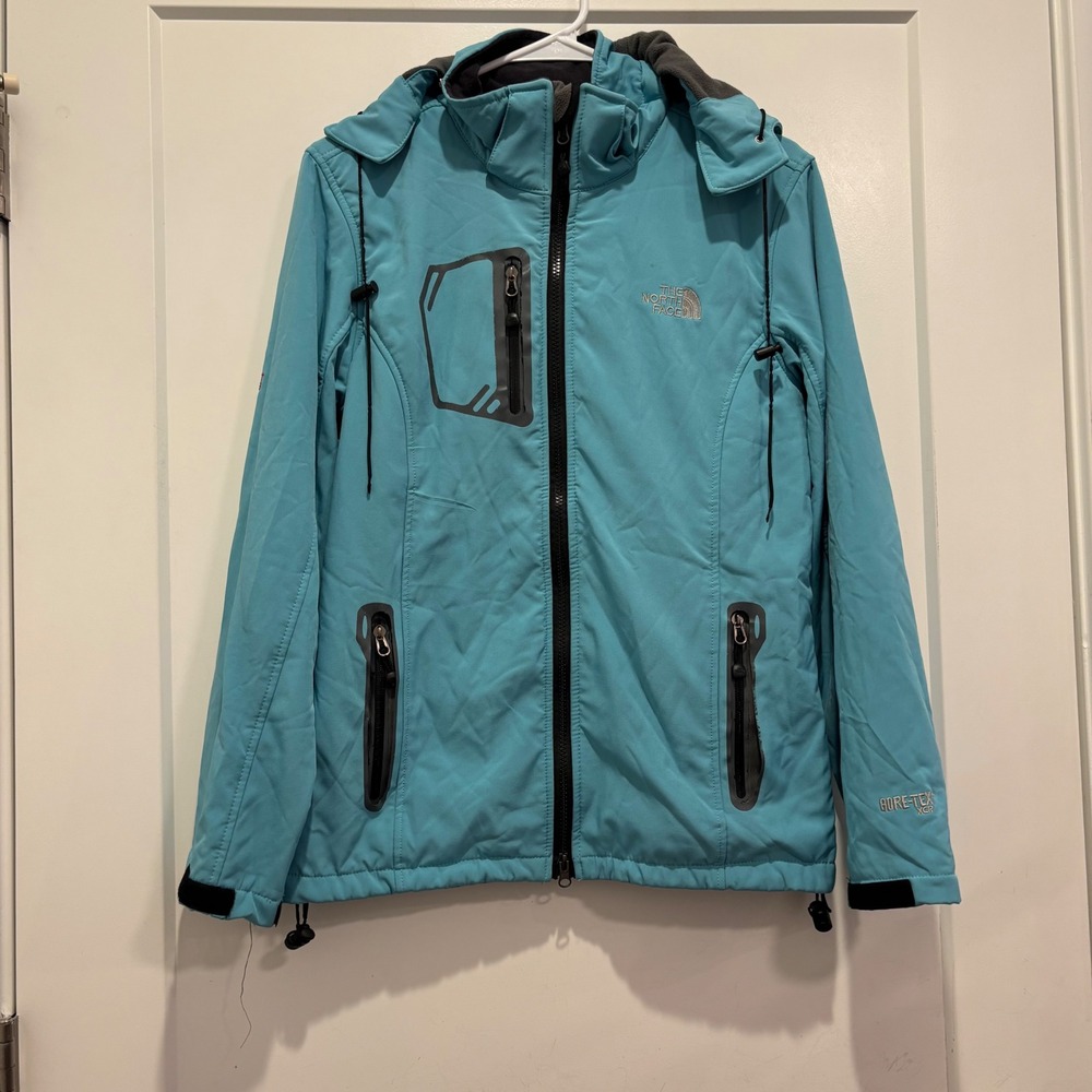 The North Face Summit Series Gore-Tex XCR Softshell Jacket Blue Womens XL